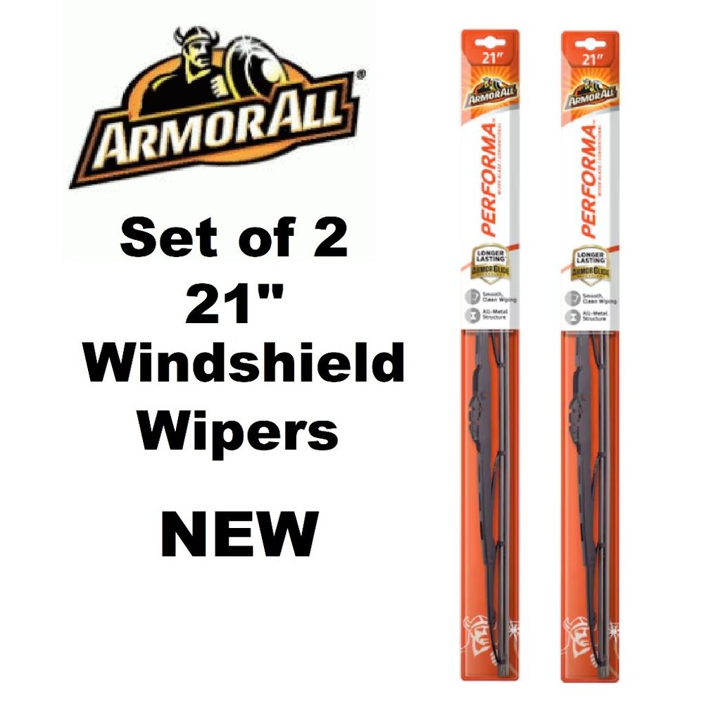 2 PACK New 21" Windshield wipers Armor All AAC21 Performa Wiper Blade SET